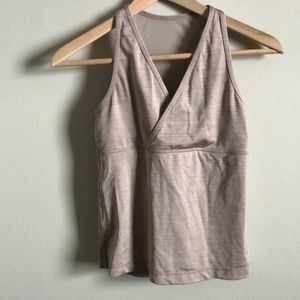 Lululemon V-Neck Tank in Mauve